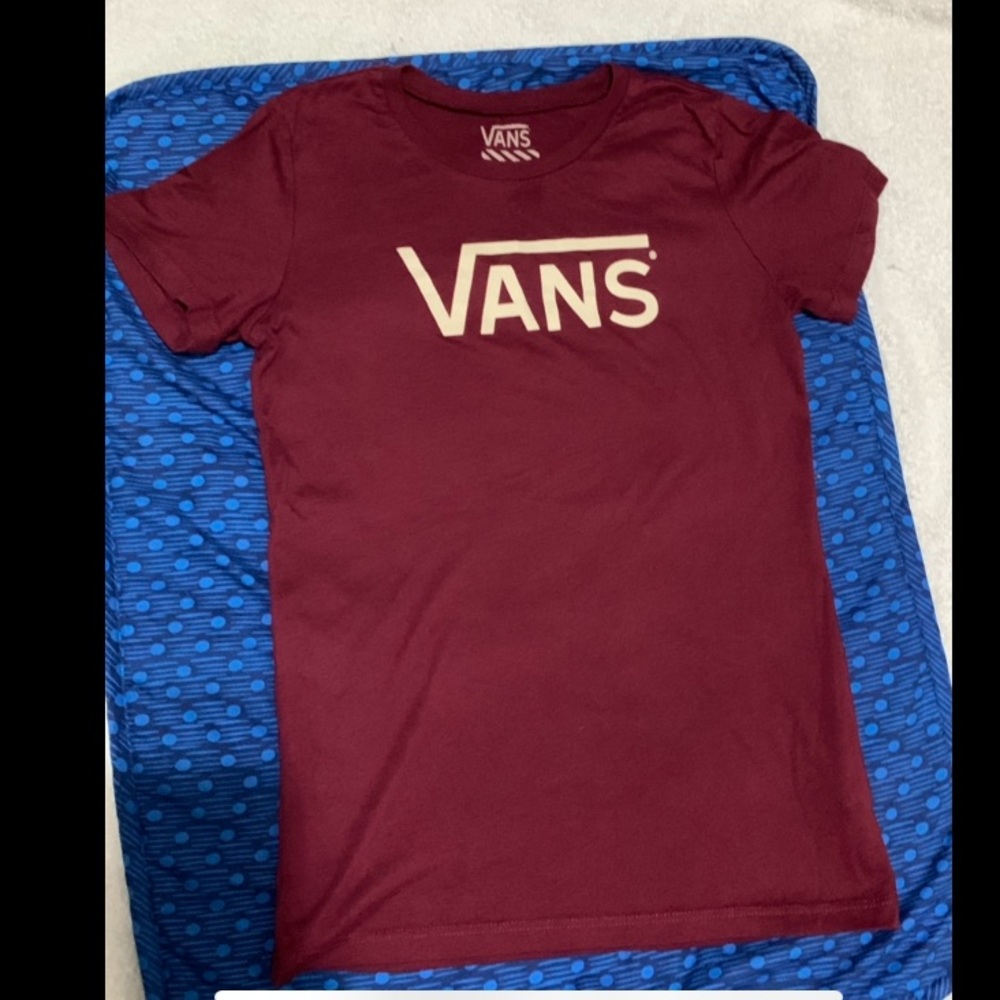 Burgundy Vans Shirt.